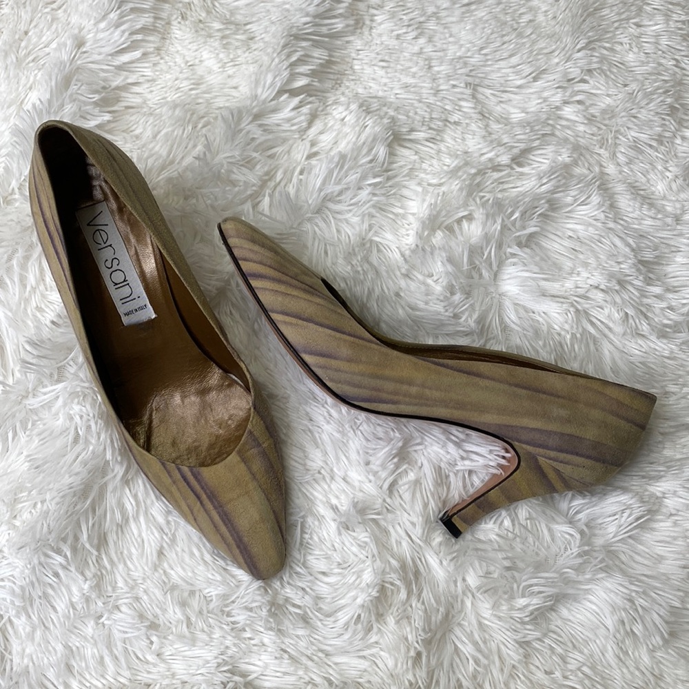 Versani suede Heels, size 7.5